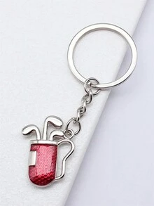 4 色珐琅高尔夫钥匙扣钥匙圈运动钥匙扣男士礼物 - 高爾夫球 - 查看 9