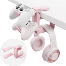 免钻桌夹挂钩耳机支架 360 度旋转耳机支架杂项收纳悬挂 - 均碼 - 查看 7