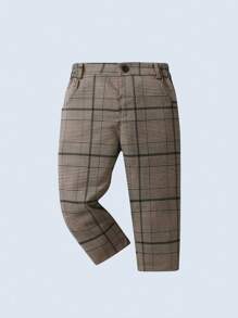 3pcs Young Boys Gentleman Suit Set: Long Sleeve Shirt With Bowknot , Blazer Jacket, And Trousers, Fashion Formal Outfit For Birthday Party, Wedding, Anniversary - 卡其色 - 查看 3