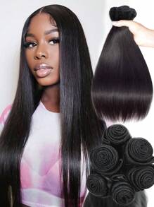 Yaki 卷曲直发 6 束 14 英寸 16 英寸 18 英寸长直发束 适用于耐热直发束 6 束