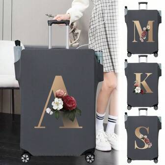 Luggage Covers 18-32 Inches Protector Scratch-Resistant With Side Pockets Umbrella Cup Storage Pocket Travel Business Luggage Suitcase Washable Protective Cover Stretch Dust Covers Perfect Outdoor Holiday Accessories For Adventure Travel Accessories Luggage Supplies-Student Back To School Stuff Dust Cover Bag For School School Accessories