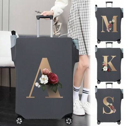 Luggage Covers 18-32 Inches Protector Scratch-Resistant With Side Pockets Umbrella Cup Storage Pocket Travel Business Luggage Suitcase Washable Protective Cover Stretch Dust Covers Perfect Outdoor Holiday Accessories For Adventure Travel Accessories Luggage Supplies-Student Back To School Stuff Dust Cover Bag For School School Accessories