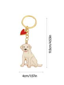 Cute And Charming Labrador Pendant, Puppy, Bone And Heart Pendant, Bag Pendant For Couples And Pet Enthusiasts, Keychain Accessories, Valentine's Day Gift, New Year's Gift, Graduation Gift, Best Friend Gift, Friend Anniversary Gift - Multicolor - View 8