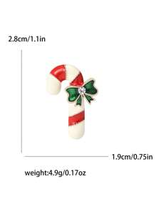 Christmas Elk Brooch For Women Garland Brooch Christmas Tree Brooch Hat Brooch Snowflake Brooch Santa Claus Brooch Bear Brooch Glove Brooch Boots Brooch Bell Brooch Sleigh Brooch Cane Brooch Snowman Brooch Sock Brooch Party Banquet Jewelry Accessory Gift - Christmas - View 12