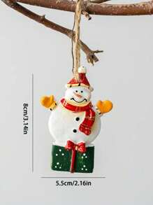 1PC Christmas Creative Ornaments Snowman Old Man Blessing Bag Snowflake Home Atmosphere Layout - Multicolor - View 5
