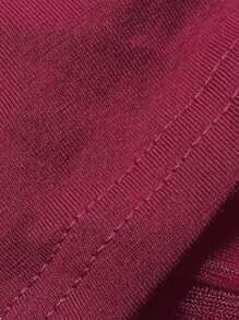 1 件年轻女孩可爱优雅少女甜美彩虹色重饰花卉荷叶边芭蕾舞裙、派对和沙滩裙、适合所有季节、生日礼物 - 酒紅色 - 查看 7