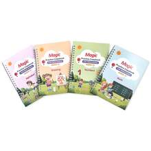 Bộ 4 quyển vở bài tập giáo dục sớm cho trẻ em, bao gồm bảng chữ cái tiếng Anh, từ ngữ, số, phép cộng và trừ, vẽ, kèm 1 bút bi, 4 bút thay thế và bút màu ngẫu nhiên - Quà tặng cho trẻ em vào dịp Giáng sinh, Lễ tạ ơn, Năm mới - Nhiều màu - Xem 6