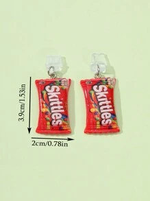 New Fake Candy Snack Food Miniatures Resin Phone Dust Plug Charm, Rainbow Color Phone Charging Port Dust Cover Decor, Couple Phone Dust Plug Accessory