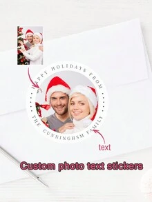 圣诞人物印花贴纸、礼品贴纸 - 彩色 - 查看 7