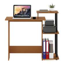 HOMLUX Efficient Laptop Desk, Tablet Computer Desk, Computer Table, Mesa De Computadora, Desk Set For Studying, Solid Wood Desk, Student Table, Home Office Desk, Study Table, Home Office Table, Small Table For Bedroom - Light Cherry/Black - View 6