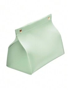 1 件 PU 皮革纸巾盒，简易书桌或客厅纸巾架，家用餐巾收纳 - 彩色 - 查看 6