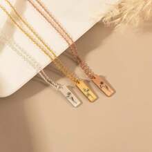 Birth Flower Necklace, Engraved Floral Necklace, Personalized Birth Month Jewelry, Necklace For Mom, Christmas Gift For Her, Bridesmaid Gift - Multicolor - View 7