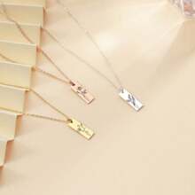 Birth Flower Necklace, Engraved Floral Necklace, Personalized Birth Month Jewelry, Necklace For Mom, Christmas Gift For Her, Bridesmaid Gift - Multicolor - View 10