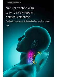 人体工学颈肩按摩枕，8分钟颈部放松枕。采用C型曲线设计，完美贴合颈部，为颈部和肩部提供牵引和放松，减轻脊柱压力，缓解不适。适合教师、工程师和长期伏案工作的办公室工作人员。