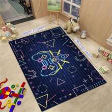 1pc New Design Game Controller Cartoon Style Led Neon Light Carpet Rugs, Gaming Room Decoration - Neon Game Console-5 - View 14