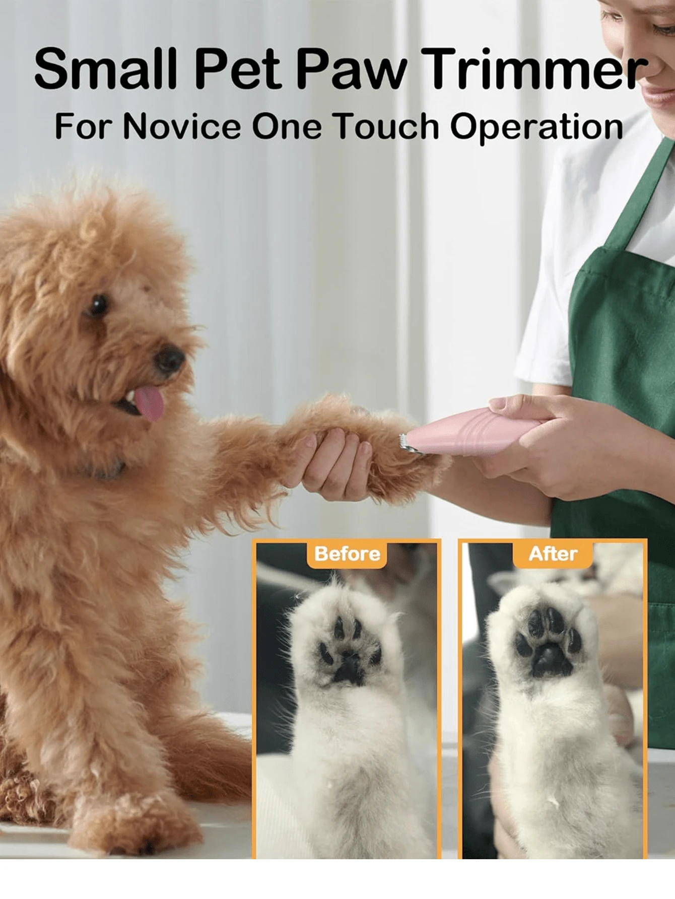 1pc Pet Electric Shaver, BatteryPowered Cat/Dog Grooming Clipper, Hair