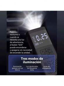 Compresor Portatil Bomba De Aire Eléctrica Llantas Aire Auto ,Bomba de inflado para automóvil, arranque de emergencia, máquina todo en, conveniente bomba de inflado, equipo de emergencia para automóvil - Multicolor - Ver 5