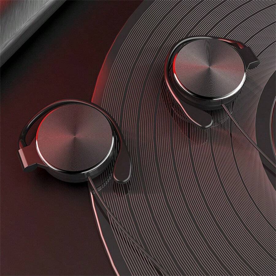 SONH Auriculares con gancho para la oreja y micrófono, sonido estéreo de graves potentes, aptos para juegos, teléfonos inteligentes, PC, cómodos de llevar, conexión Tipo-C, audio de alta fidelidad - multicolor - Ver 1