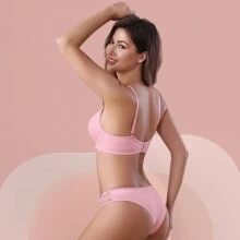 Z&D Lingerie Set With Underwire With Lace And Padded Thong Panties 8023 - 彩色 - 查看 9