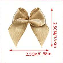 100 chiếc nơ ruy băng mini, phụ kiện quần áo, trang trí bánh, trang trí thú cưng, vật dụng tự làm thủ công - Nhiều màu - Xem 4