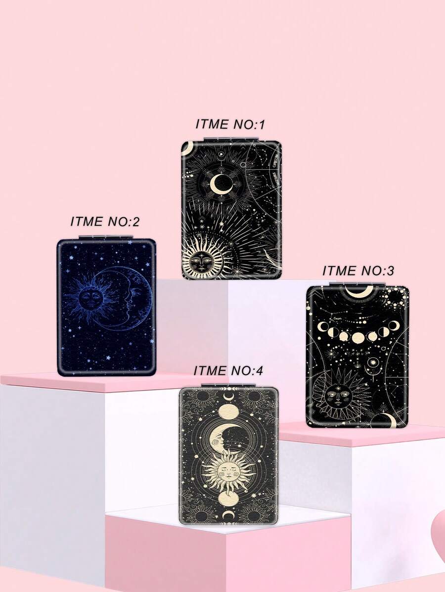 1 chiếc Gương trang điểm cầm tay Constellation Goddess Series, Gương cầm tay siêu mỏng nhẹ có thể gập lại tiện lợi. Thép không gỉ chất lượng mạ bạc, Khung mạ điện nano, Chi tiết tinh tế Thích hợp cho nhiều dịp khác nhau và mọi người. Gương bỏ túi vuông có thể gập lại với các yếu tố Constellation Goddess cổ điển.