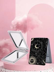 1 chiếc Gương trang điểm cầm tay Constellation Goddess Series, Gương cầm tay siêu mỏng nhẹ có thể gập lại tiện lợi. Thép không gỉ chất lượng mạ bạc, Khung mạ điện nano, Chi tiết tinh tế Thích hợp cho nhiều dịp khác nhau và mọi người. Gương bỏ túi vuông có thể gập lại với các yếu tố Constellation Goddess cổ điển. - Nhiều màu - Xem 3