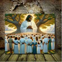 1 件乡村风帆布印刷品，适用于客厅和卧室的墙壁艺术，可直接悬挂，适合送给她、他、家庭房间装饰的节日礼物，非常适合家庭装饰（无框架） - 彩色 - 查看 3