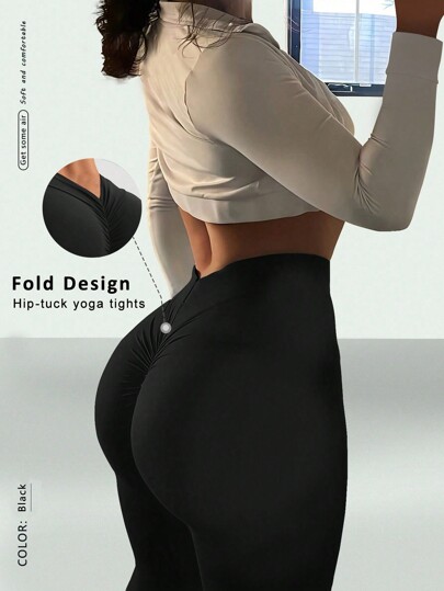 FWH Pantalones de yoga con cintura alta y detalle en V para control del abdomen, ajuste que realza el trasero, diseño minimalista de lujo, compresión de cintura alta que alarga la silueta, listo para múltiples deportes, #QuietLuxury #RetroAthleisure #ElevatedBasics, Pantalones de yoga con cintura en V, Mallas levantadoras de glúteos para entrenar, Colorways clásicos, Efecto visual estilizante, Leggings de lujo con contorno
