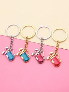 4 色珐琅高尔夫钥匙扣钥匙圈运动钥匙扣男士礼物 - 高爾夫球 - 查看 11