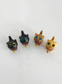 Affascinante figurina di gattino in legno - decorazione per la casa in legno lavorato a mano, idea regalo perfetta Figurina di gatto Accessori per gatti