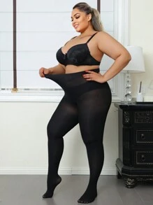 1 pezzo Collant da donna 200D, pantaloni skinny ad alta elasticità, collant in velluto morbido e sexy, snellenti e modellanti, colore nero, versatili per uso quotidiano