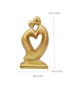1 bức tượng cặp đôi hiện đại tối giản, đồ trang trí điêu khắc sáng tạo cho phòng khách, tủ TV, quà cưới, quà tặng ngày lễ tình nhân - nhiều màu - Xem 12