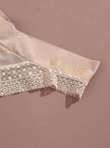 Bộ 4 chiếc quần lót dây ren chữ LOVE không đường may dành cho nữ, thoáng khí, gợi cảm. - Nhiều màu - Xem 8