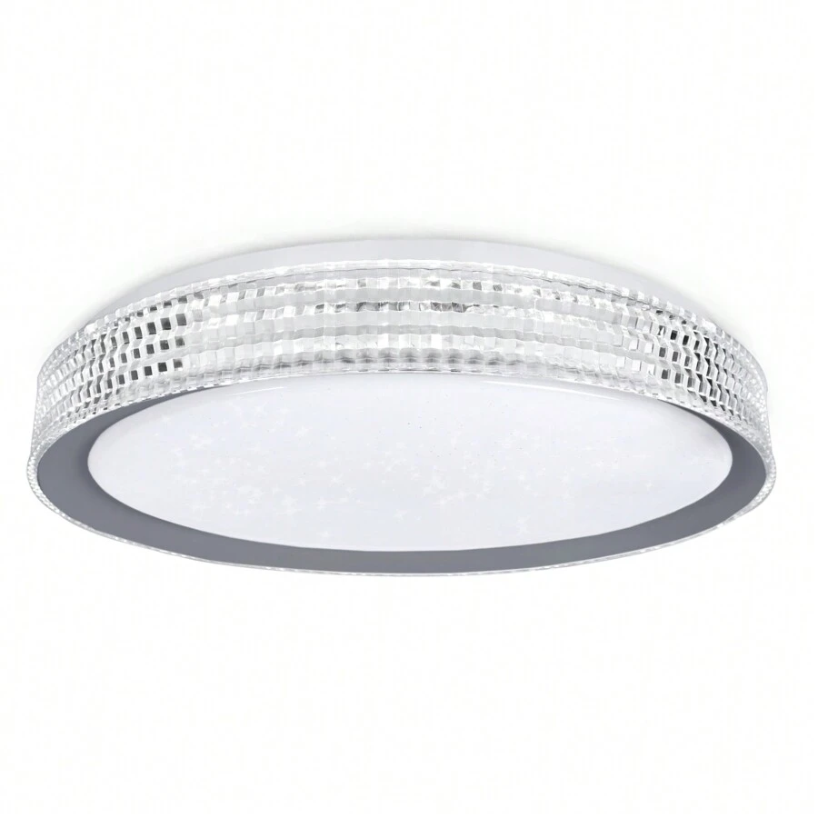 Froadp 60W LED Ceiling Light Ceiling Lamps With Remote Controls Modern Acrylic Lamp Living Room Kitchen Lamp ABS+Iron Ceiling Light - Gray Ring - View 1