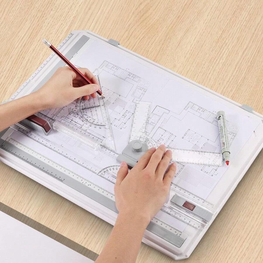 A3 Drawing Board Set, A3 Multifunctional Drawing Table With Adjustable