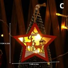 Quà tặng bằng gỗ sáng tạo trang trí Giáng sinh - Nhiều màu - Xem 5