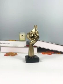 1 件树脂思想者面具 - 抽象个性化客厅装饰 | 男士房间装饰 | 咖啡桌和搁板装饰 | 斯多葛主义灵感 | 沉默是金的最佳礼物 - 彩色 - 查看 16