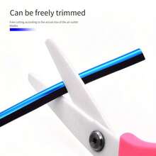 10 件/套汽车出风口装饰条 中网夹条 U 型镀铬装饰条 空调镀铬彩色内饰装饰条 - 均碼 - 查看 12