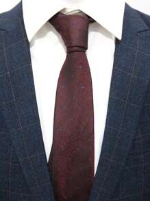 1 件花卉轻质商务休闲时尚涤纶领带，适合所有季节男士领带