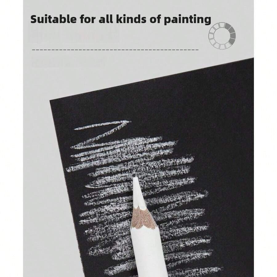 1pc High Light White Carbon Pen, White Pencil, Art Student Painting