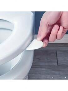 2 件马桶盖/座圈升降手柄座圈升降器，马桶座圈框架升降工具，家庭、办公室、酒店浴室配件，卫生生活方式工具 - 白色 - 查看 1