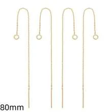 10 件 60/80 毫米耳线不锈钢耳环线悬垂螺纹耳环不锈钢耳线带环坠耳环穿线器适用于珠宝耳环制作 - 耳線 - 查看 6