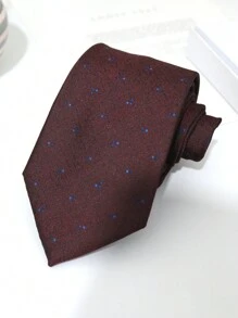 1 件花卉轻质商务休闲时尚涤纶领带，适合所有季节男士领带