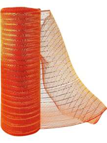 1 卷圣诞节节日闪光丝网丝带蝴蝶结礼品领带花环制作节日庆祝场景布置装饰纱家居装饰 - 彩色 - 查看 18