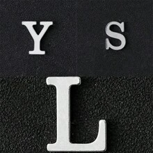 1pc Personalized 26pcs English Letter Metal Lapel Pin, Silver Color, Suitable For Jacket Or Sweater Decoration, Everyday Wear For Couples - Brooch - View 57