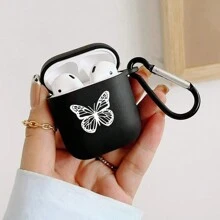 Ốp bảo vệ hình bướm đen trắng, phù hợp với tai nghe 2/3/4/Pro/Pro2/Pro3, vỏ mềm. - màu đen - Xem 4