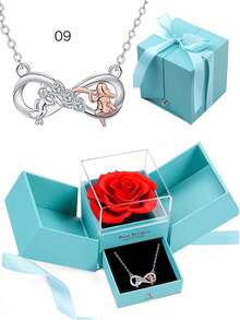 Xà phòng thơm hương hoa hồng trong hộp quà màu xanh, 3 chiếc vòng cổ mặt dây chuyền hình trái tim của người bạn thân nhất, Bộ quà tặng trang sức "Anh yêu em" cho mẹ, vợ, cặp đôi, con gái, bạn gái, bạn thân nhất, chị gái, chính bạn, bạn cùng phòng, tuyệt vời cho Giáng sinh, lễ hội mua sắm, Lễ tạ ơn, Ngày lễ tình nhân, kỷ niệm, Ngày của mẹ, đám cưới, tốt nghiệp, tiệc sinh nhật Quà tặng Giáng sinh - vòng cổ tình yêu - Xem 20