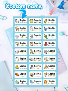 12/27 miếng dán ảnh tùy chỉnh tên tùy chỉnh miếng dán PVC chống thấm nước, đồ dùng học tập hoàn hảo, cho sáng kiến văn phòng ngày lễ, thử thách thủ công, nhãn cá nhân, văn phòng phẩm trường học bút chì bình nước, tờ giấy dán sổ lưu niệm - 4*2cm - Xem 2