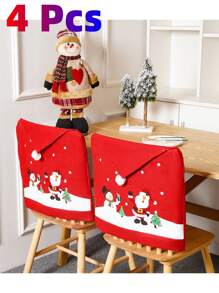 Vỏ bọc ghế Giáng sinh, Trang trí Giáng sinh, Vỏ bọc mũ ông già Noel Vỏ bọc lưng ghế Giáng sinh, Dùng cho phòng ăn Giáng sinh Nhà hàng Giáng sinh Trang trí tiệc lễ hội ngày lễ - Nhiều màu - Xem 15
