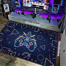 1pc New Design Game Controller Cartoon Style Led Neon Light Carpet Rugs, Gaming Room Decoration - Neon Game Console-5 - View 13